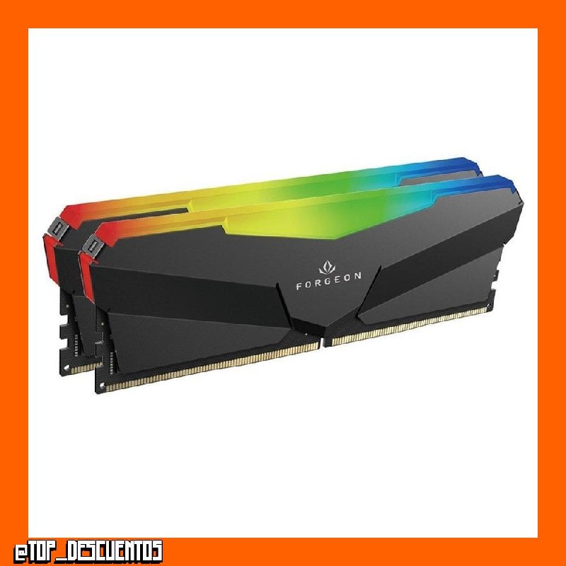 Forgeon Cyclone PRO RGB DDR5 6000 MHz 32GB 2x16GB CL36 Intel XMP AMD Expo Negra