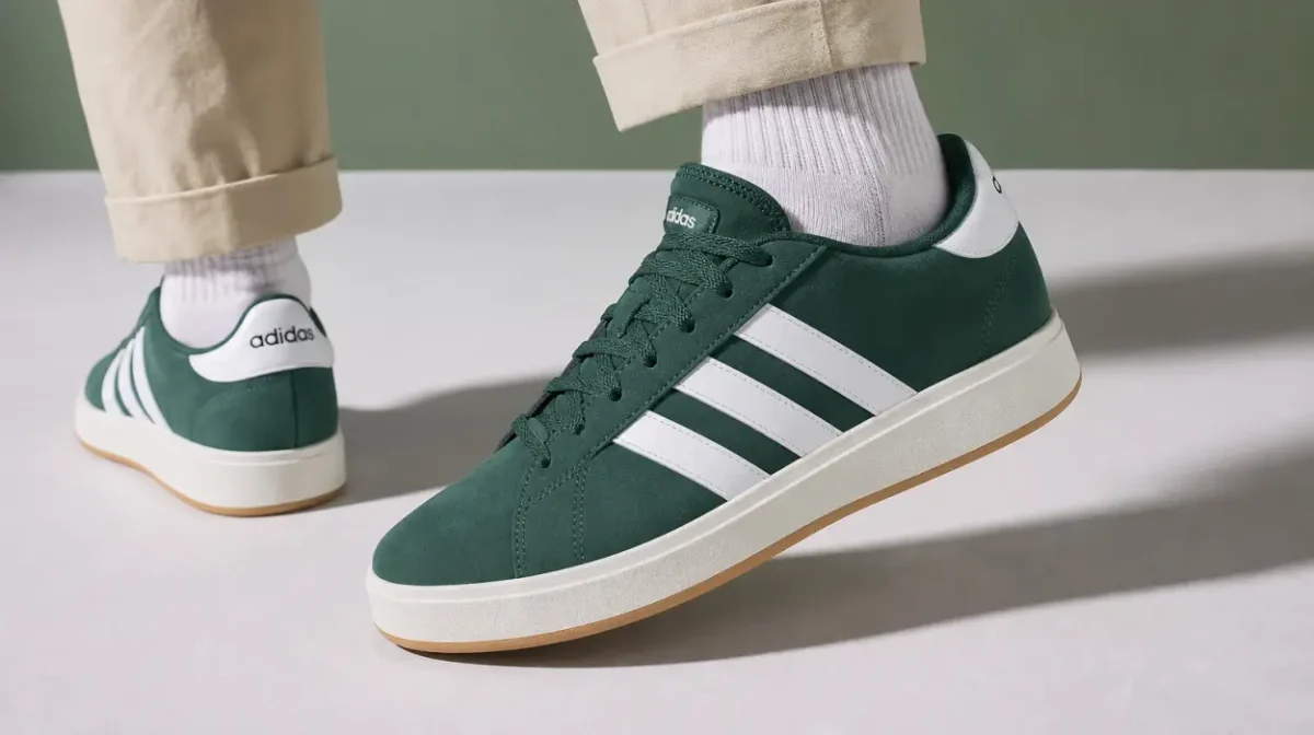 Zapatillas Adidas Grand Court Base 00S verdes para hombre por sólo 34,99€ con envío gratis (-46%)