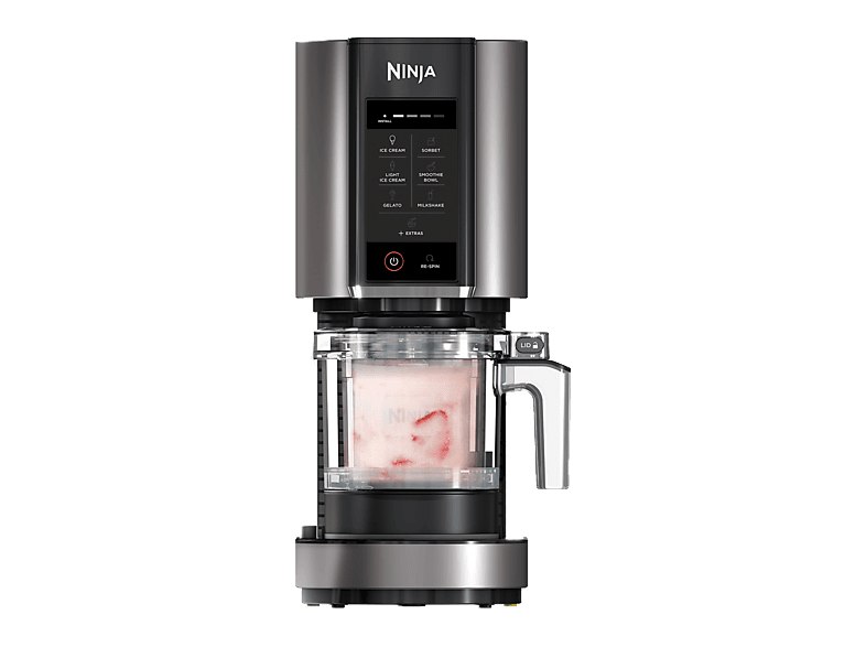 Ninja - Heladera CREAMi NC302EU, 7 programas, 800 W, 2 tarrinas 473 ml, Negro y