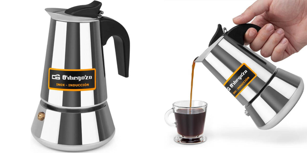 Cafetera italiana Orbegozo KFI 460 por sólo 8,65€ (31% de descuento)