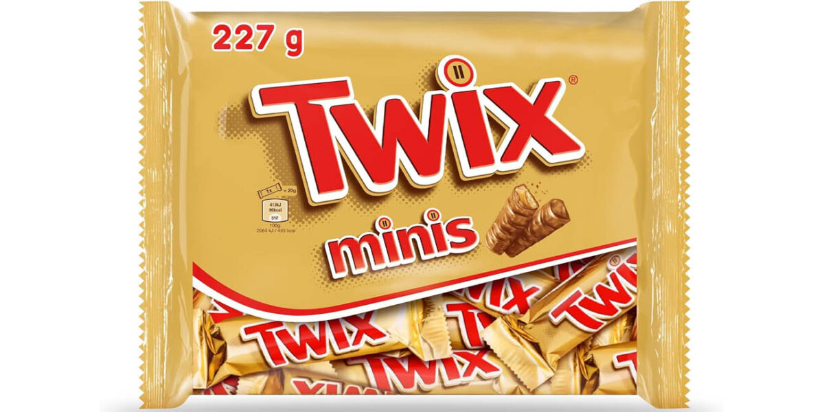 Pack de Twix Mini de 227 gramos (9 mini chocolatinas) por sólo 2,94€ (-26%) ¡Cuesta 4€ en supermercados!