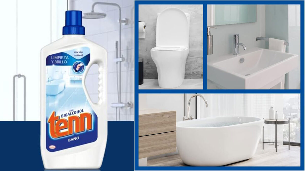 Pack x2 Limpiador multiusos Tenn Baño de 1,3 l por sólo 3,89€ con descuento al tramitar (-41%) ¡1,94€ cada uno!
