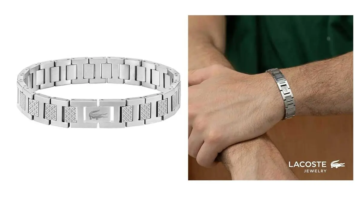 Pulsera de eslabones Lacoste Metropole para hombre por sólo 62,95€ con envío gratis (-29%)