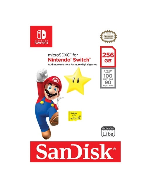 Sandisk - Tarjeta de memoria Micro SDXC SanDisk 256 GB para Nintendo Switch.