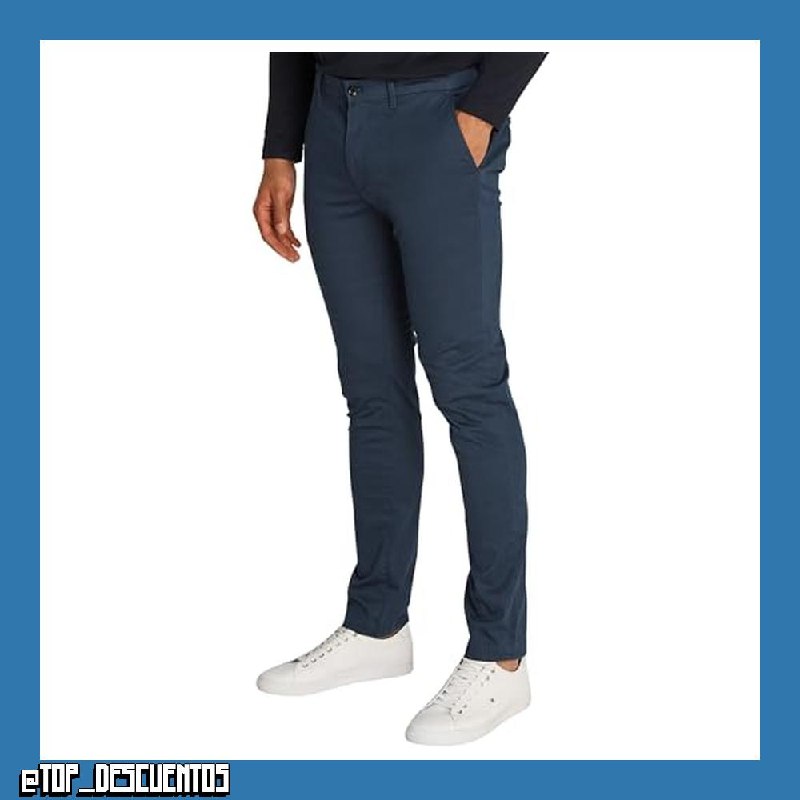 Tommy Hilfiger Bleecker Printed Structure Chino Mw0mw37714 - Chino Hombre