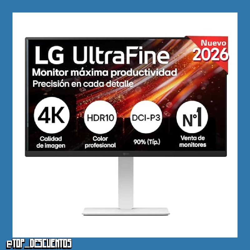 LG Monitor Ultrafine 27US50Z-W - 27'', IPS, 4K UHD, 60 Hz, HDR10, Blanco