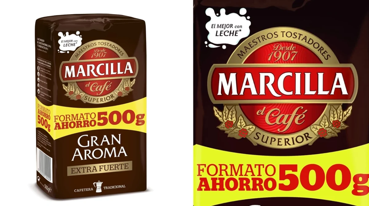 Pack x3 Café molido Marcilla Extra Fuerte de 500 g por sólo 15,90€ con 3x2 (-41%) ¡5,30€ cada uno!
