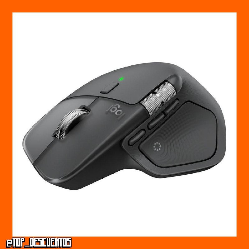 Ratón Logitech MX Master 4 Inalámbrico RF + Bluetooth 8000 DPI Grafito 8 Botones Ergonomía