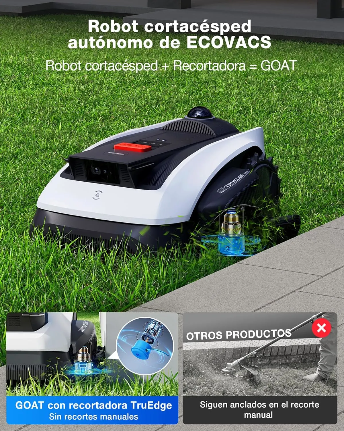 Robot Cortacésped Ecovacs Goat O1200 por 999€ en Amazon
