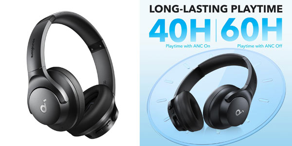 Auriculares Soundcore Q20i con cancelación de ruido activa por sólo 31,99€ con envío gratis (-36%) ¡Valoraciones TOP!