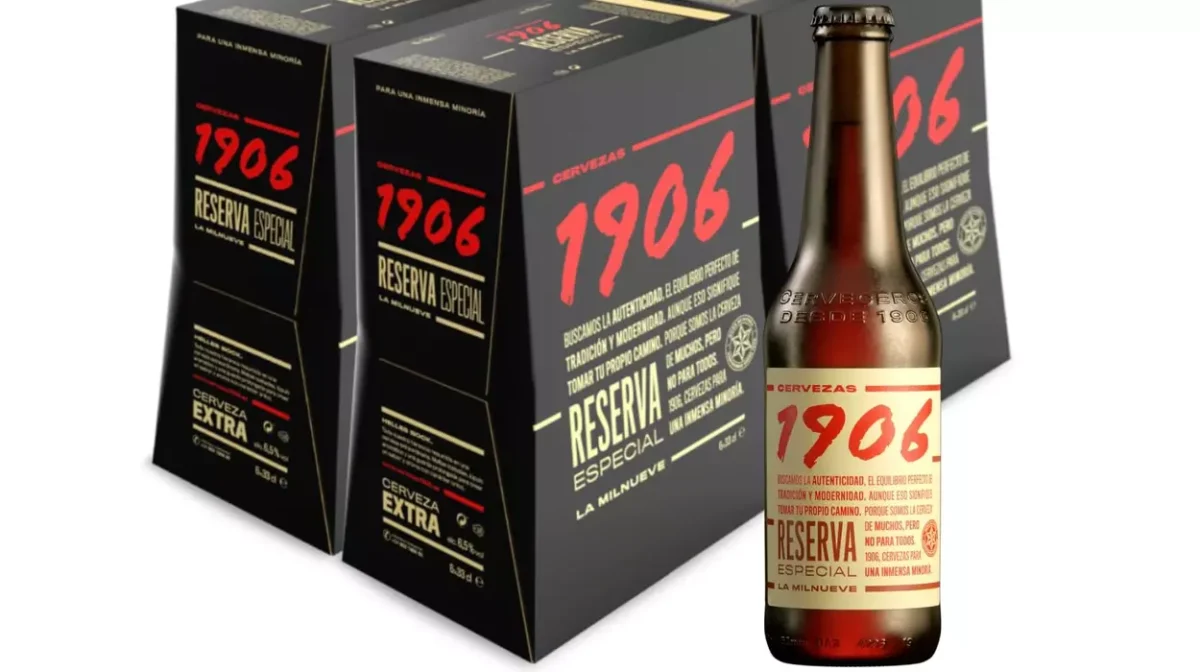 Pack 24 Botellas cerveza 1906 por sólo 21,99€ (-24%) ¡0,92€ por botella!