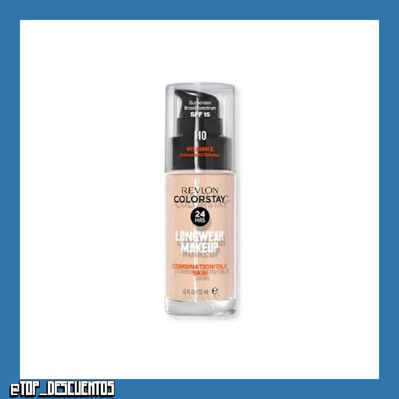 REVLON ColorStay Base de Maquillaje, piel Mixta/Grasa, 101 IVORY