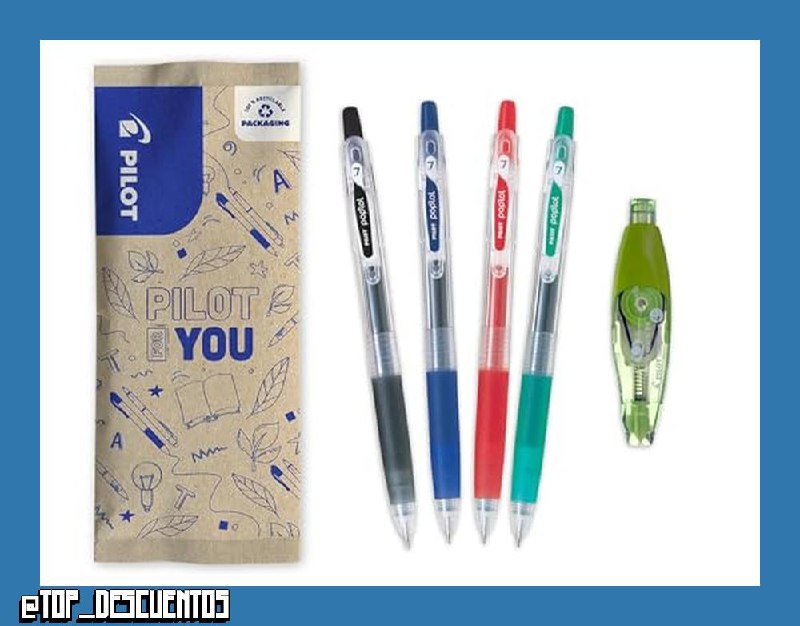 PILOT - 4 Pop'Lol + 1 Corrector - Roller Tinta Gel - 4 Colores