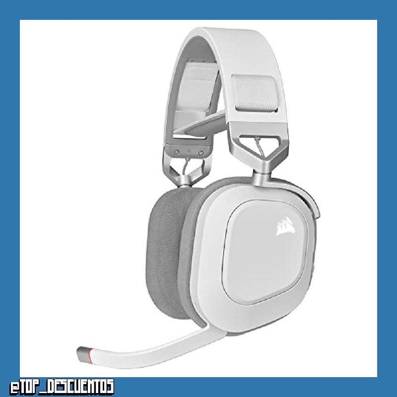 Corsair HS80 RGB Wireless Auriculares para Juegos Multiplataforma – Blanco