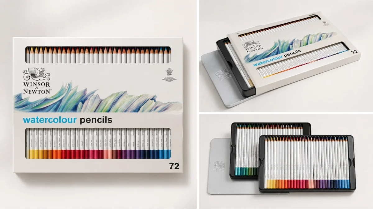 Arte vivo con este estuche de 72 lápices acuarelables Winsor & Newton por sólo 40,18€ (48% de descuento)