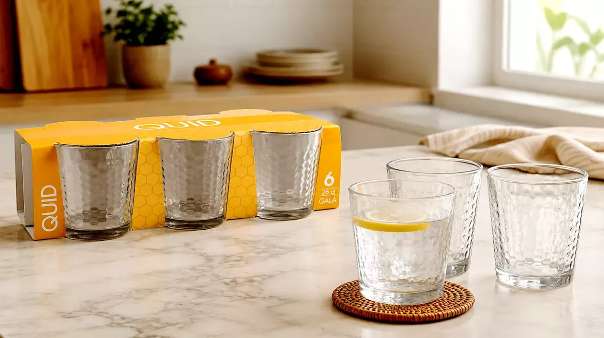 Pack x6 Vasos Quid Gala de 26 cl por sólo 5,64€ (-55%) ¡0,94€ cada uno!