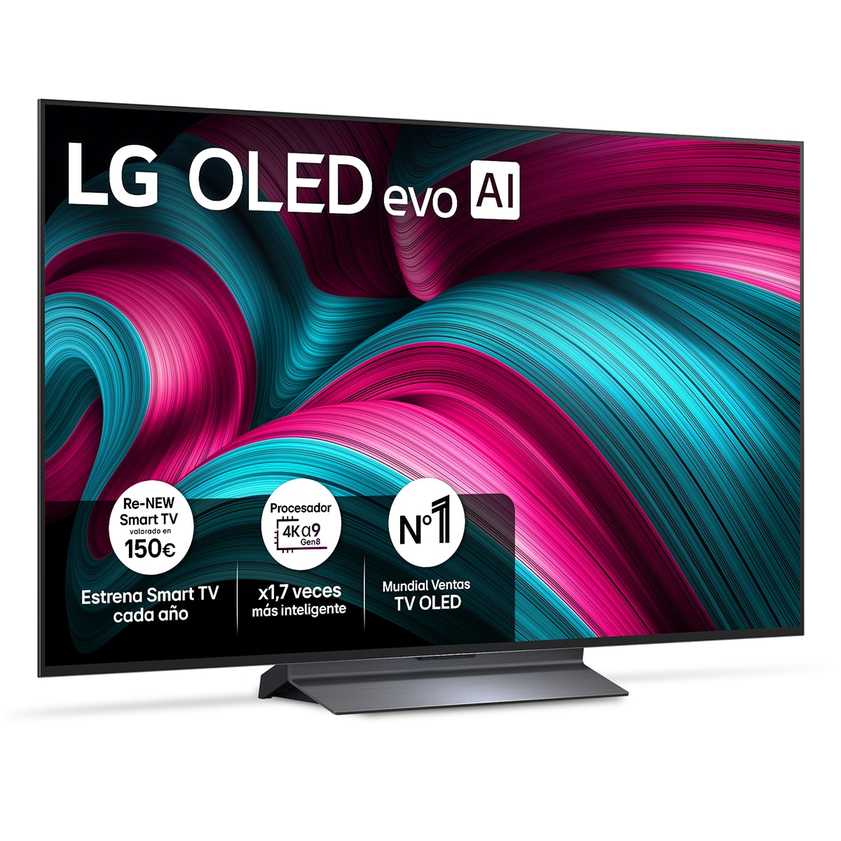 LG - TV OLED evo AI C5 121cm (48") LG OLED48C56LB, Smart TV 4K.
