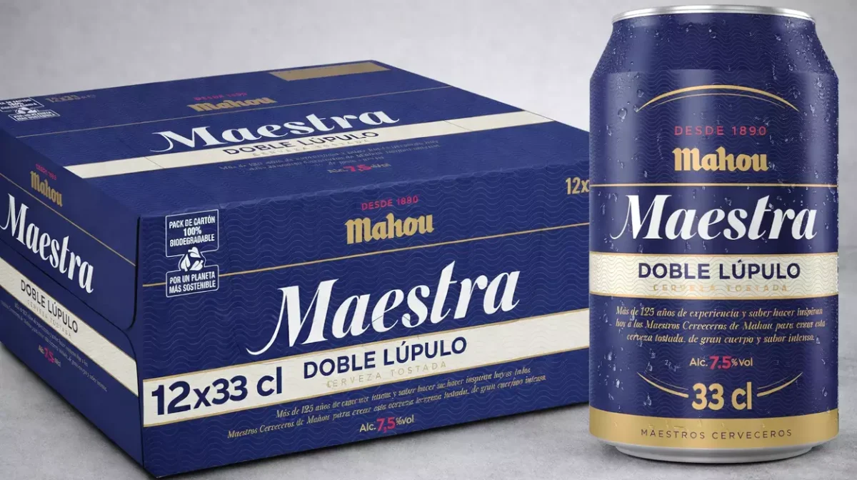 Pack x24 latas Cerveza tostada Mahou Maestra Doble Lúpulo de 33 cl por sólo 16,10€ con descuento al tramitar (-34%) ¡0,67€ la lata!