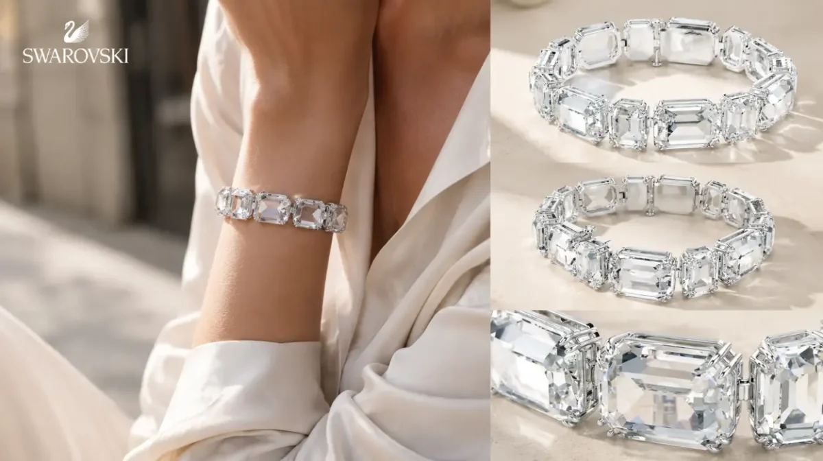 Pulsera Swarovski Tennis Millenia con cristales octogonales por sólo 123,18€ con cupón y envío gratis (-56%)