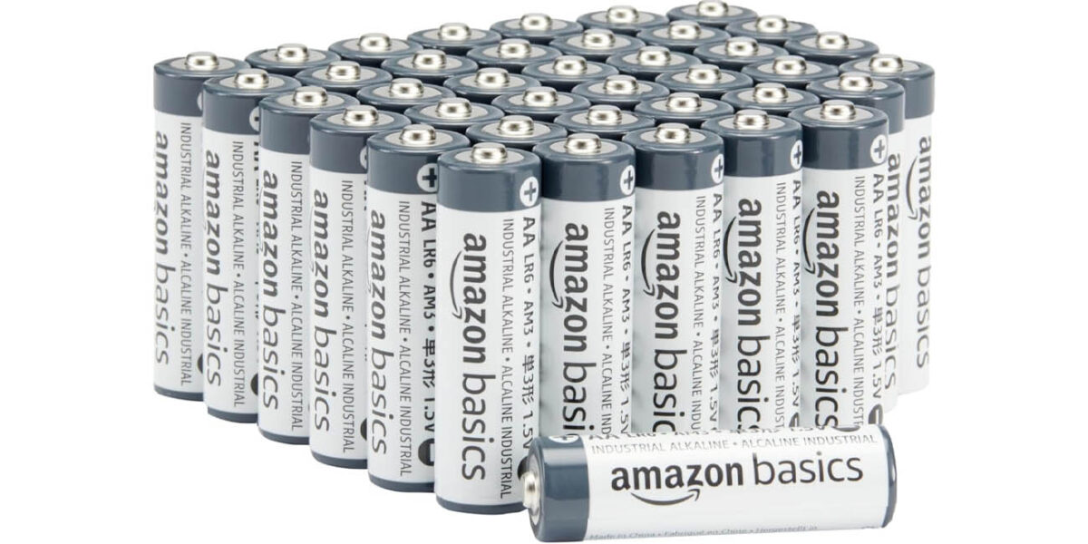 Pack 40x Pilas alcalinas AA Amazon Basics por sólo 9,14€ (-19%) ¡Sólo 0,23€ cada una!
