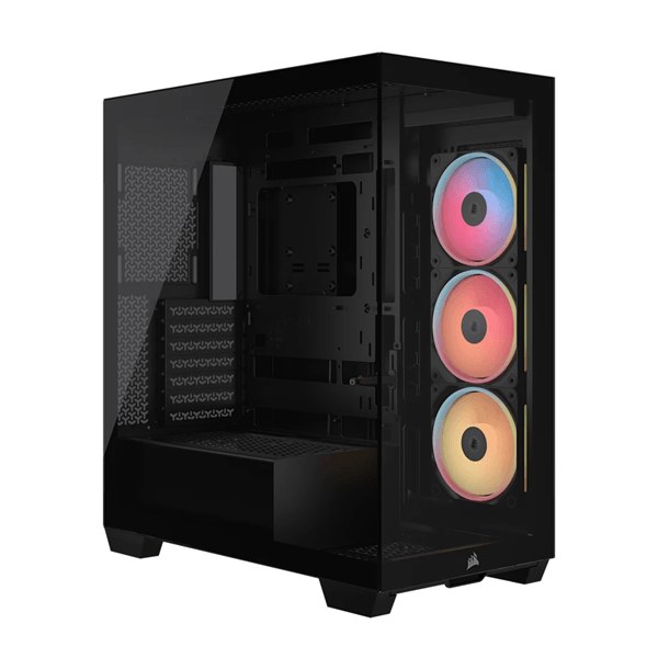CORSAIR Midi Tower 3500X LXR LINK TG RGB Negro