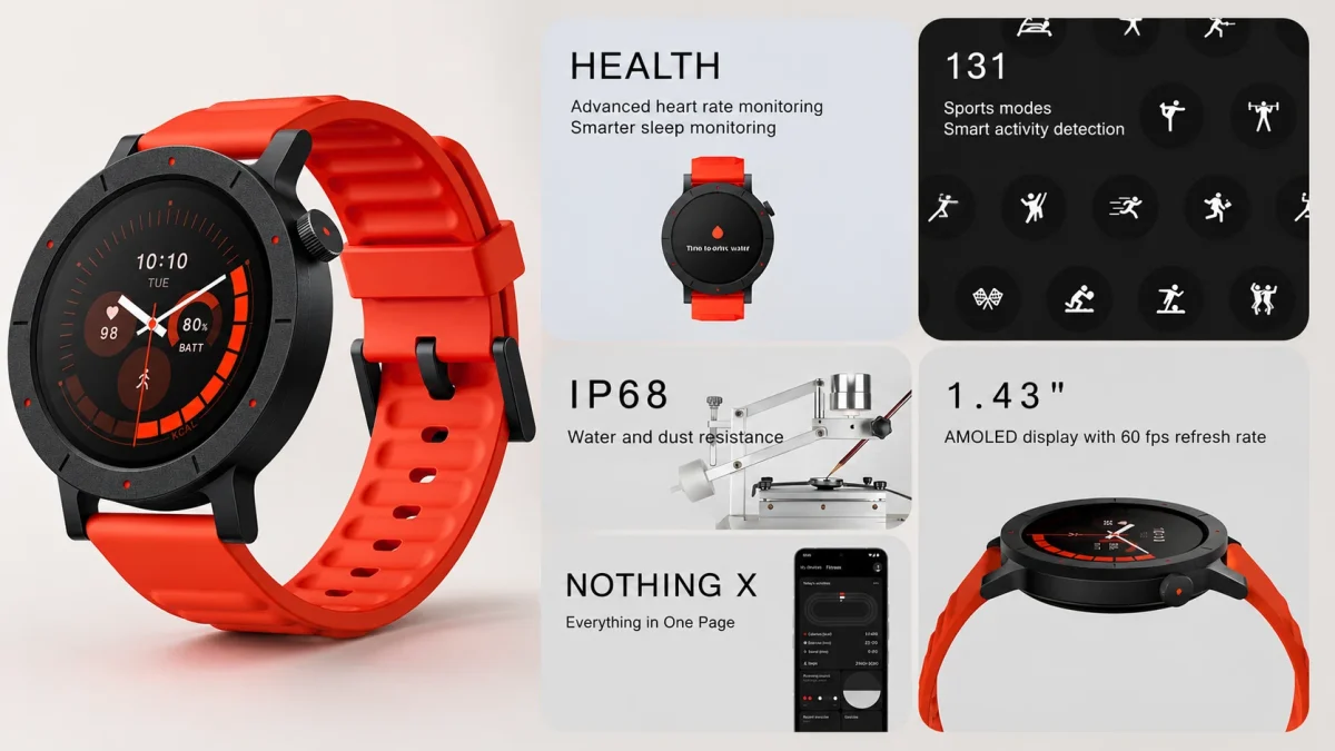 CMF by Nothing Watch 3 Pro: reloj inteligente con pantalla AMOLED, GPS y batería de 13 días por sólo 62€ con envío gratis (-37%)