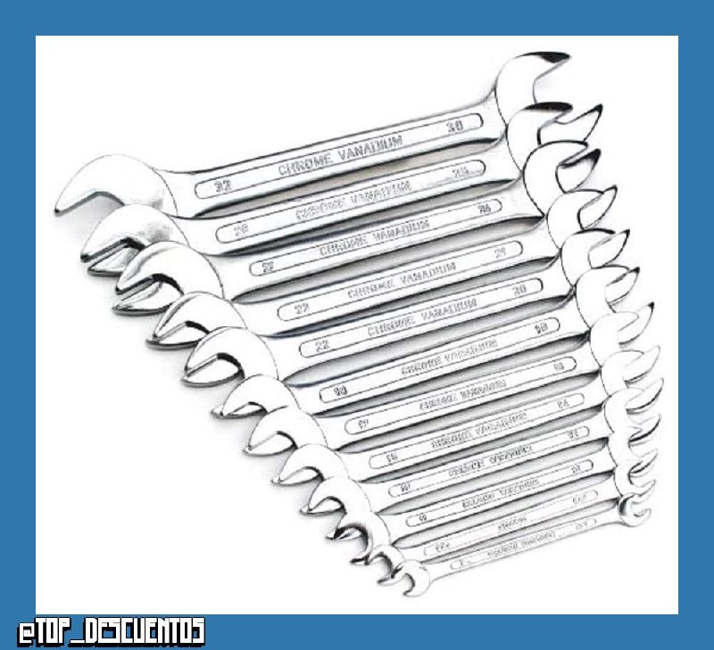 Mannesmann M 110-12, Juego de llaves, Color Plata, 12 piezas, 6-32 mm
