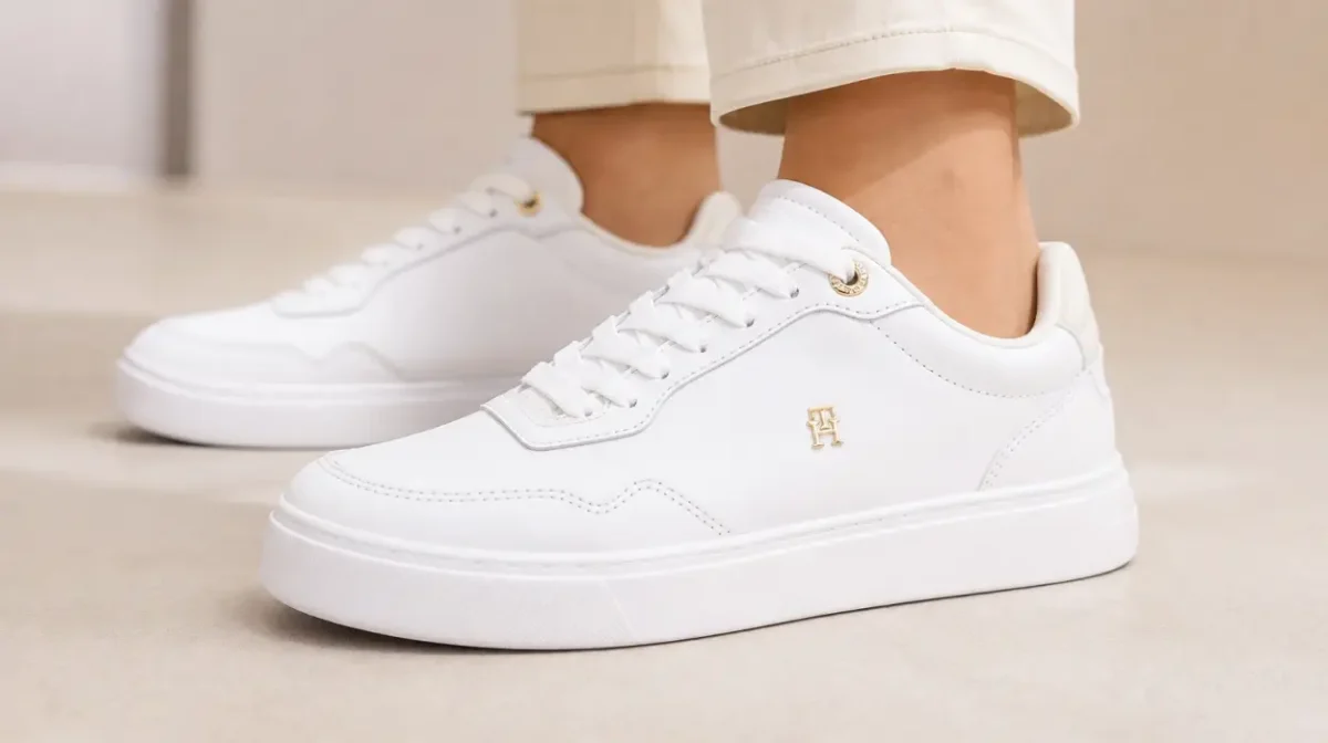 Zapatillas Tommy Hilfiger blancas para mujer por sólo 49,95€ con envío gratis (-55%)