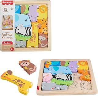 Fisher-Price Puzzle de Animales de Madera