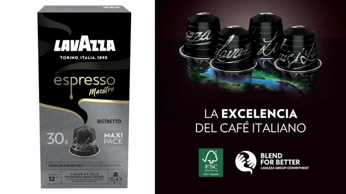 30 cápsulas de café intenso Lavazza Espresso Maestro Ristretto para Nespresso por sólo 7,99€ (38% de descuento)