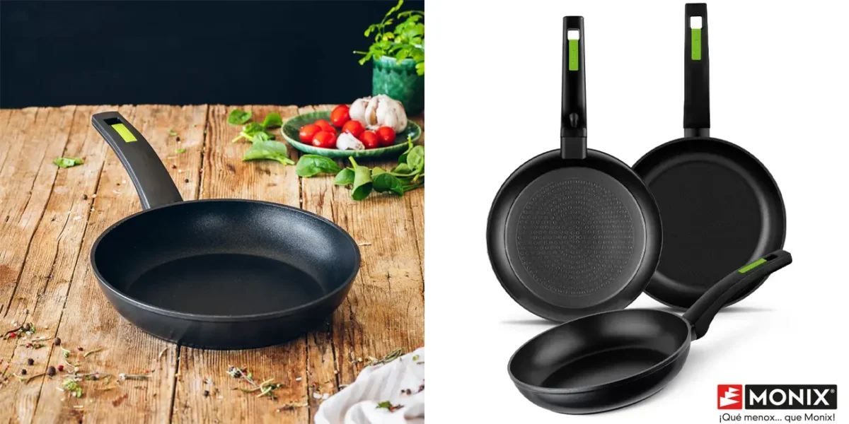 Pack de 3 sartenes Monix Green de 18, 22 y 26 cm por sólo 28,88€ con cupón y envío gratis (-23%)