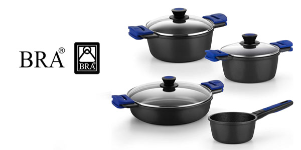 Chollazo Batería de cocina 4 piezas BRA Advanced de aluminio fundido antiadherente por sólo 118,39€ con envío gratis (52% de descuento)