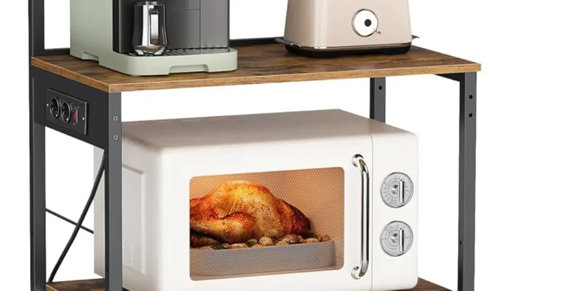 Optimiza tu cocina con la estantería Vasagle, con enchufe integrado y estantes ajustables por sólo 55,99€ con envío gratis (-20%)