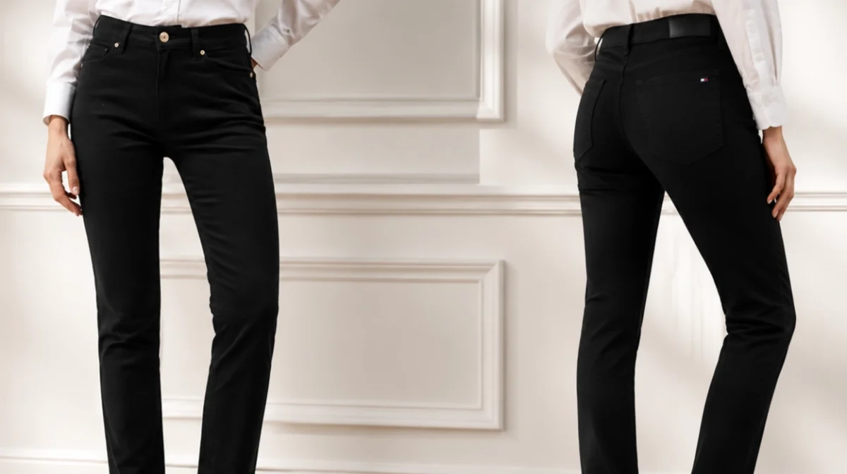 Vaqueros elásticos Tommy Hilfiger slim de talle medio para mujer por sólo 49,95€ con envío gratis (50% de descuento)