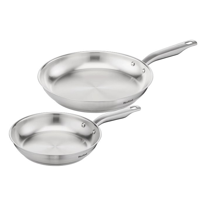 Tefal Virtuoso Set de sartenes 24/28 cm Mango Fijo Inducción Inox