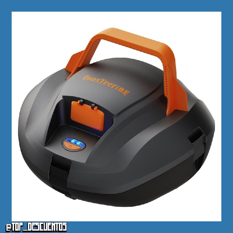 (2026 New) Coasteering Planet Robot Limpiafondos Piscina sin Cable, 120 Min, 4500mAh, Succión Potente, Doble Motor y Auto-Parking para Piscinas hasta 80 m2 (sin Pendiente)