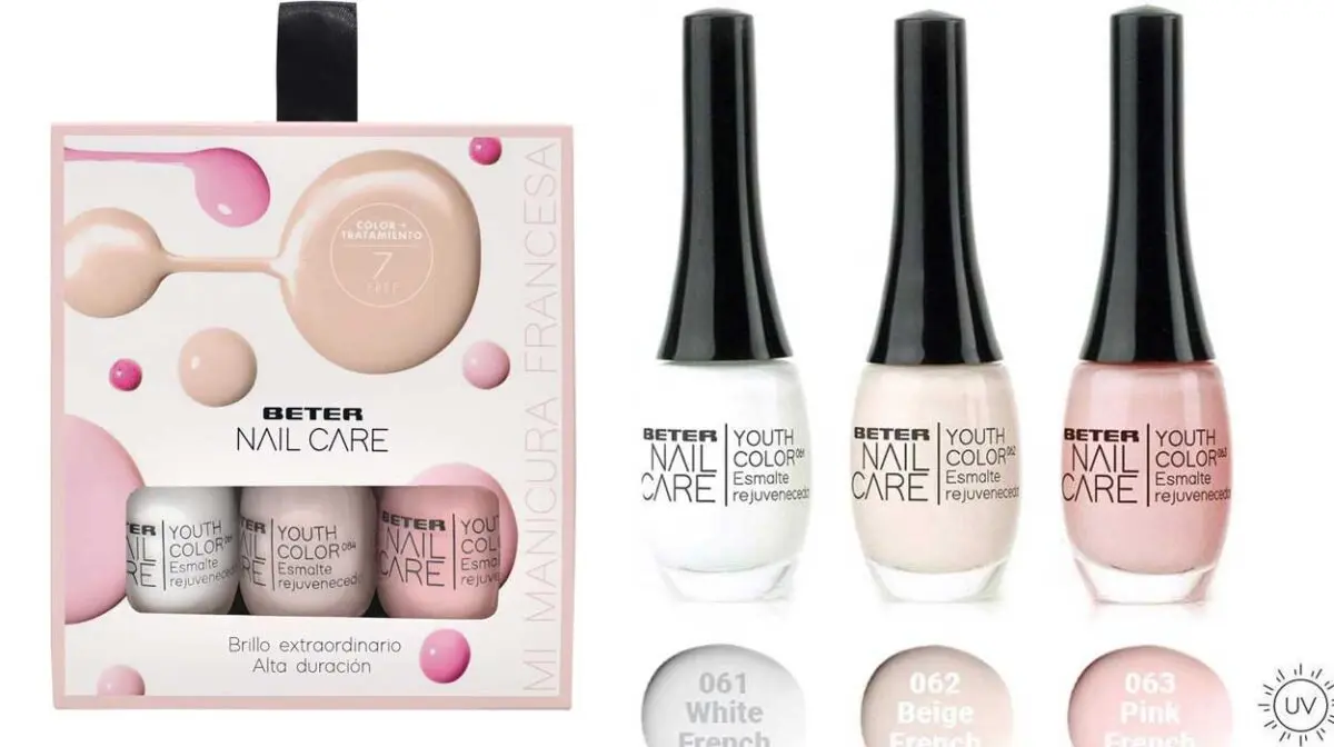 Pack de 3 esmaltes Beter efecto gel para manicura francesa por sólo 6,60€ (-40%)