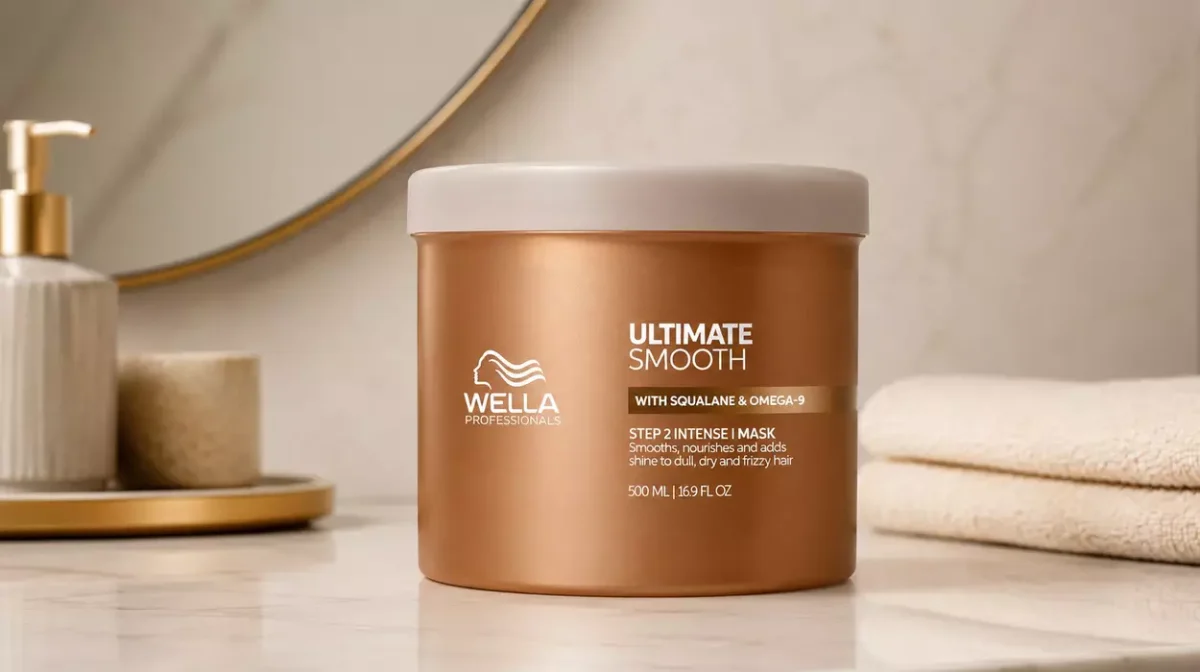 Mascarilla hidratante Wella Professionals Ultimate Smooth para cabello seco y encrespado de 500 ml por sólo 33,11€ con envío gratis (-51%)