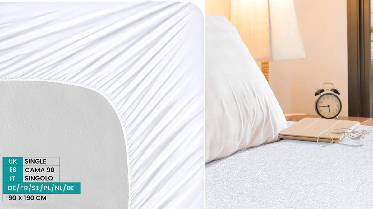 Protector de colchón Utopia Bedding para cama individual de 90 cm por sólo 8,57€ (-14%)