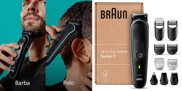 Recortadora de barba Braun Series 5 MGK5445 por solo 39€ con envío gratis (-43%)