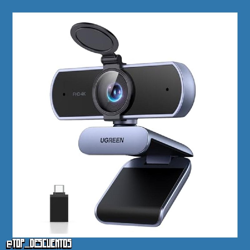 UGREEN FineCam Lite 4K Webcam 30FPS Ultra HD USB Webcam Enfoque Automático