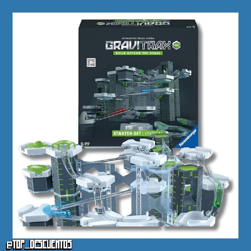 Ravensburger - GraviTrax Pro Starter Set Vertical, Pista canicas 145 pz, 8+