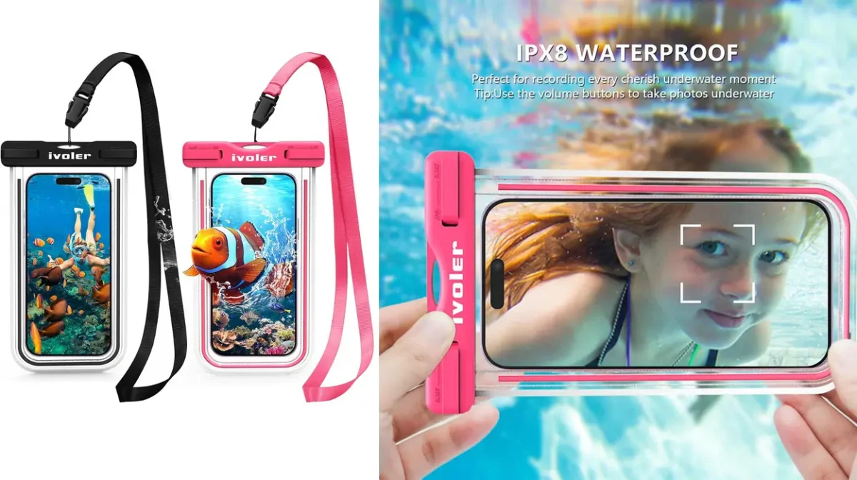 Pack x2 Fundas impermeables IPX8 para móviles hasta 7": seguridad y protección para el verano por sólo 8,11€ (-19%)