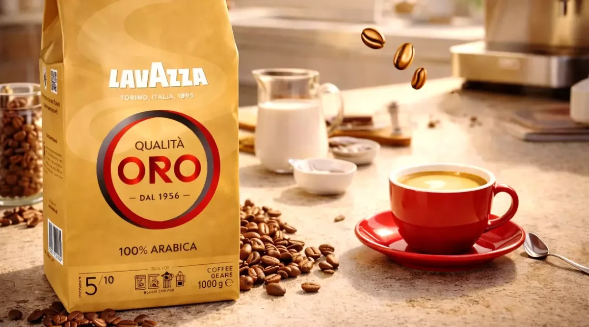 Disfruta de un espresso premium en casa con el café en grano Lavazza Qualità Oro con un 48% de descuento