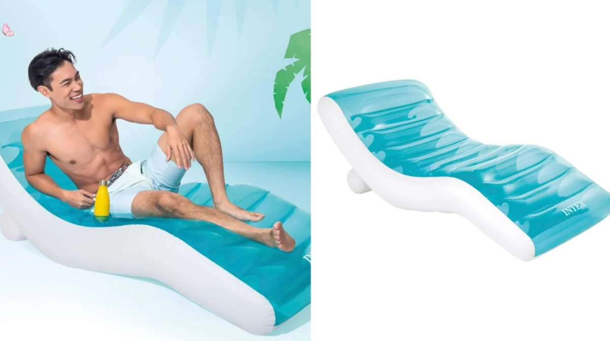 Relájate al sol con la tumbona Intex Splash Lounge, segura y con porta bebidas por sólo 22,59€ (19% de descuento)