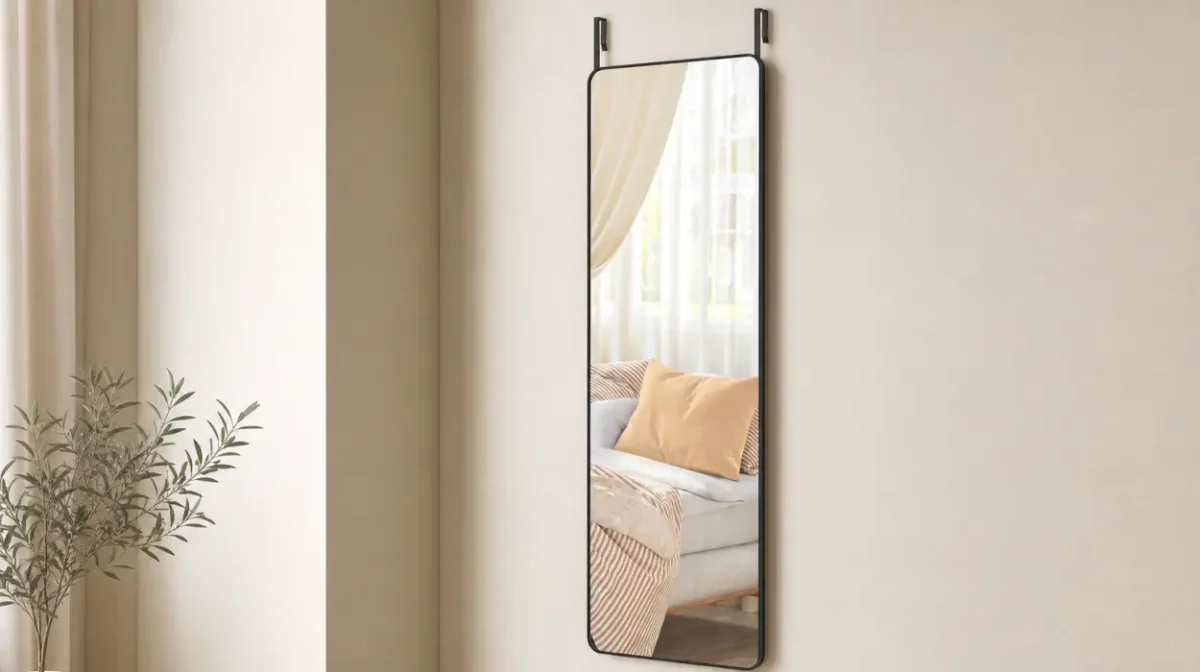 Espejo colgante de cuerpo entero, 120 x 40 cm, con marco de aluminio por sólo 39,99€ con envío gratis (-35%)