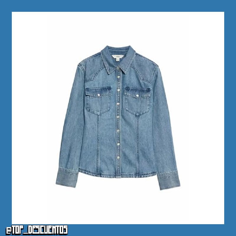 Marks & Spencer Camisa Denim Estilo Western