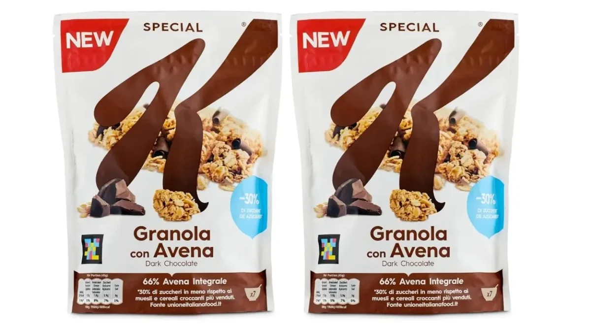 Pack x2 Kellogg's Special K Granola con avena y chocolate negro 320 g por sólo 5,30€ (-26%) ¡2,65€ cada uno!