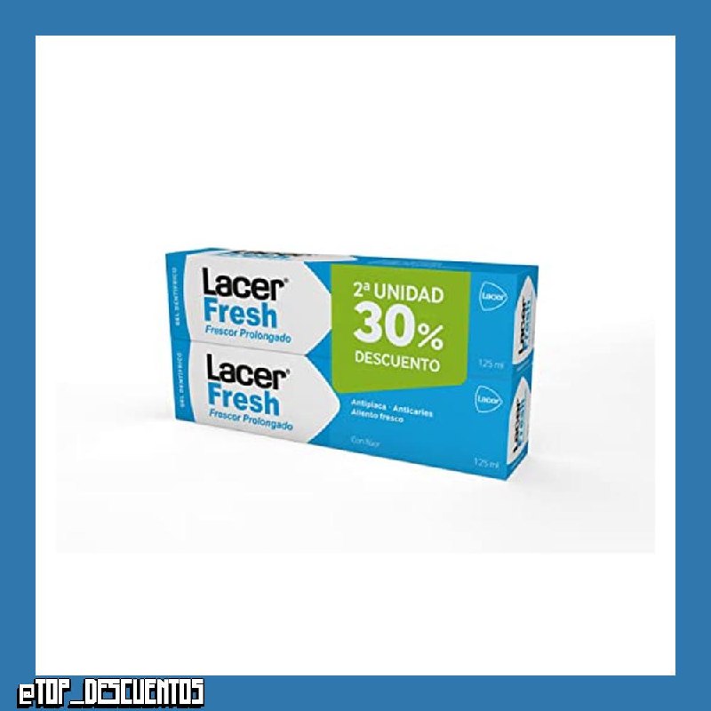 LACERFRESH - Gel Duplo 125 ml, Antiplaca Dental, Previene la Caries, Protege las Encias, Enmascara el Mal Aliento, Boca Fresca, Sana y Protegida, Efecto Prolongado