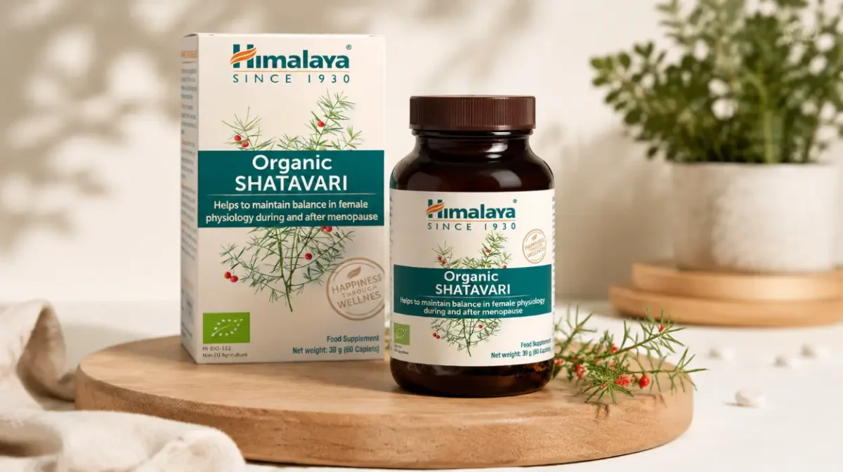 Himalaya Organic Shatavari, 60 comprimidos de apoyo a la menopausia y equilibrio femenino por sólo 11,30€ (-19%)